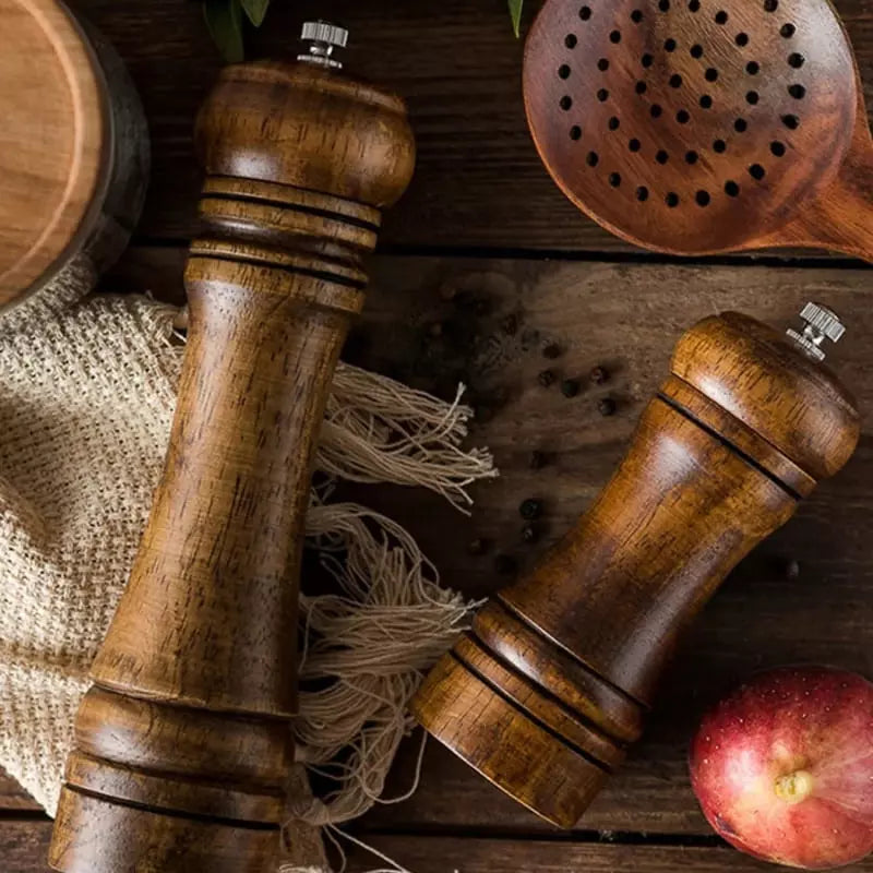 Wooden Manual Pepper and Spice Grinder