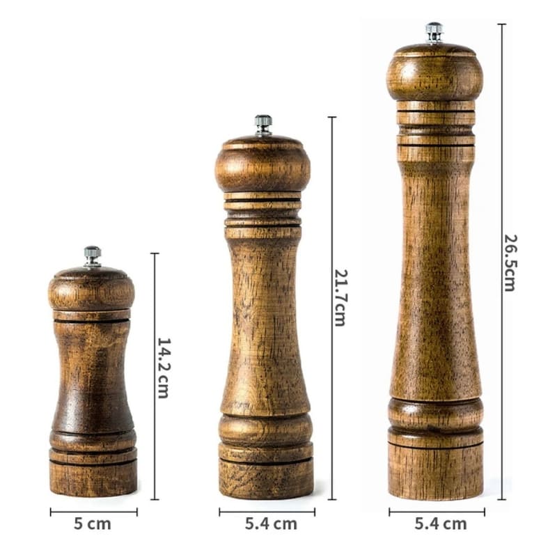 Wooden Manual Pepper and Spice Grinder
