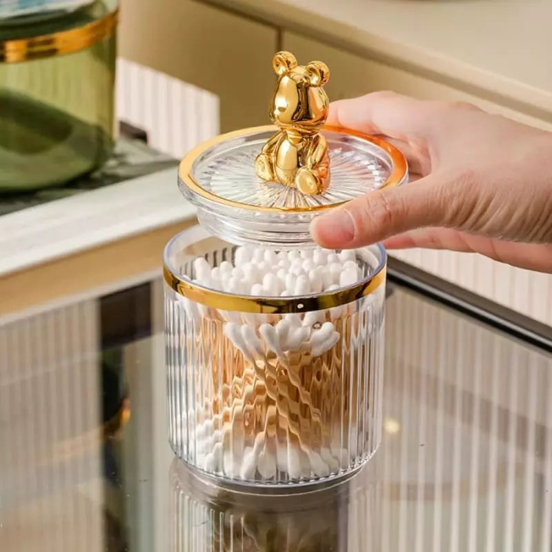 Acrylic Cotton Swab and Cotton Organizer