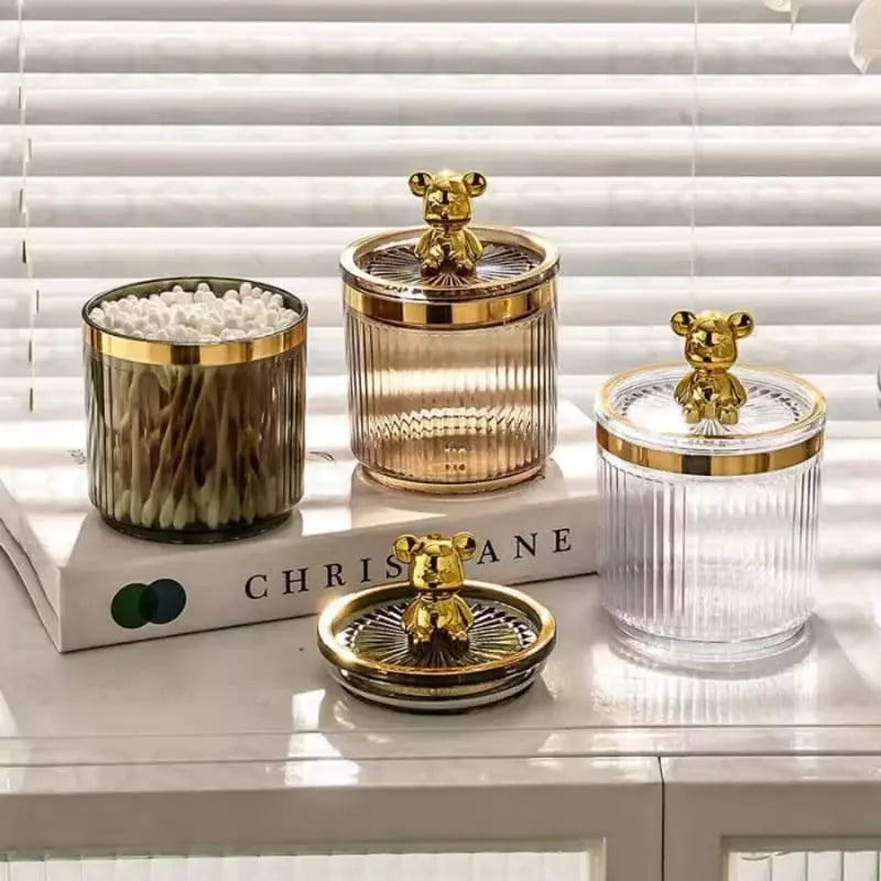 Acrylic Cotton Swab and Cotton Organizer