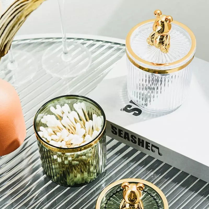 Acrylic Cotton Swab and Cotton Organizer