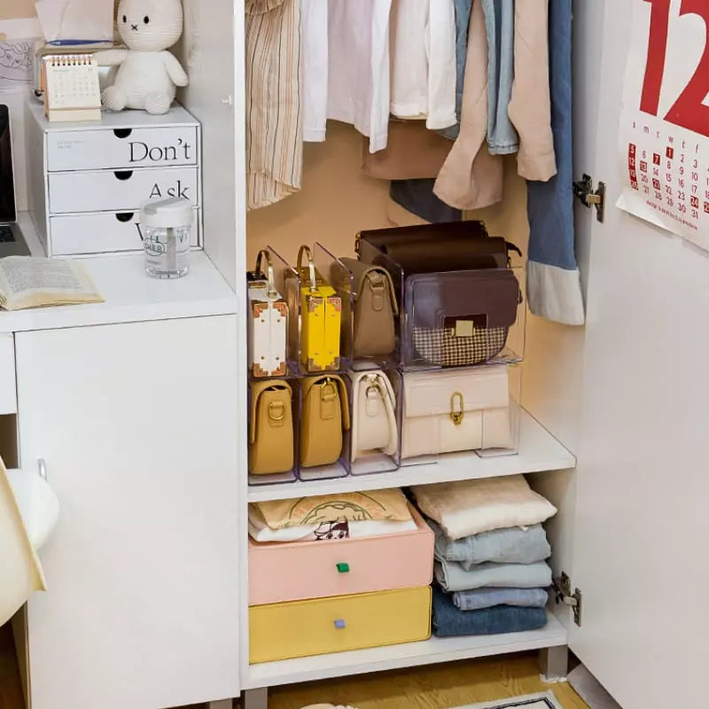 Acrylic Bag Organizer with Divider