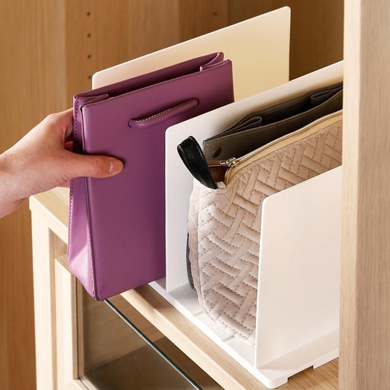 Acrylic Bag Organizer with Retractable Dividers