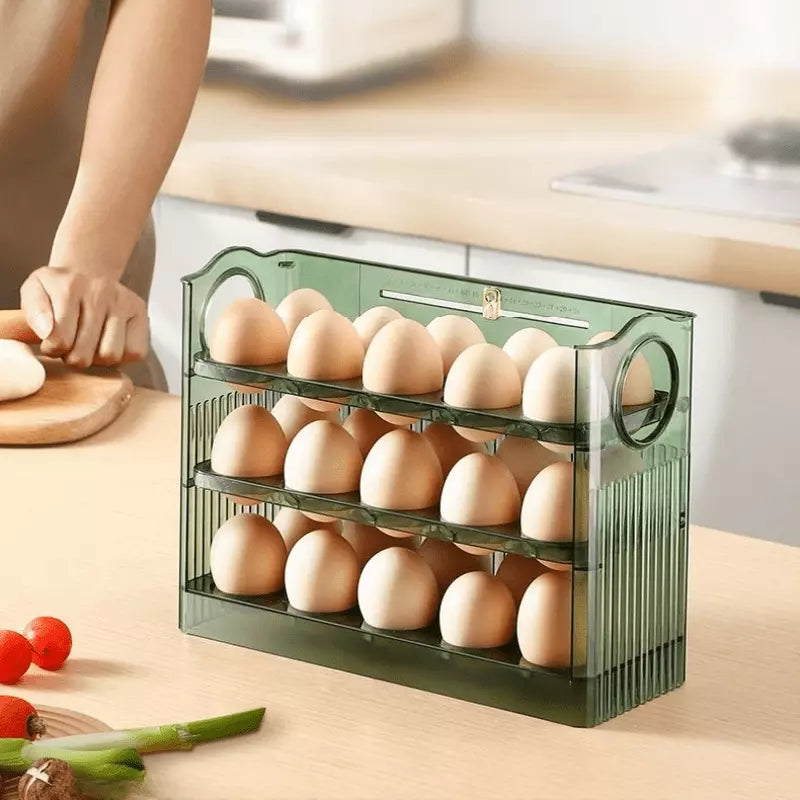 34-Slot Egg Holder Refrigerator Organizer