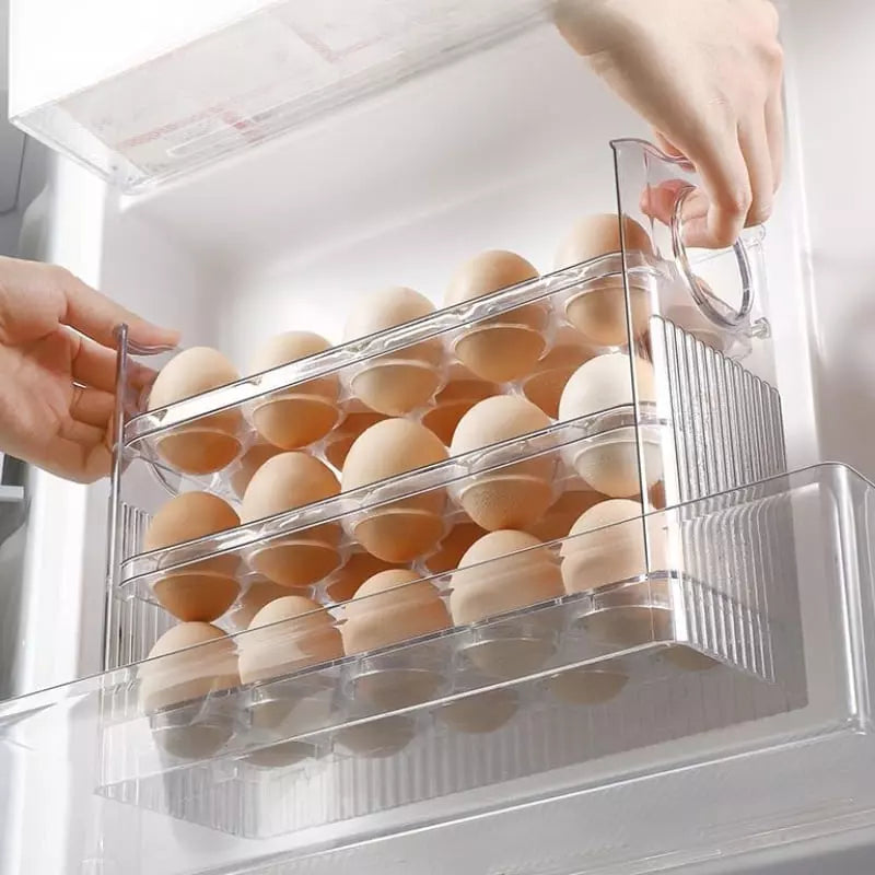 34-Slot Egg Holder Refrigerator Organizer