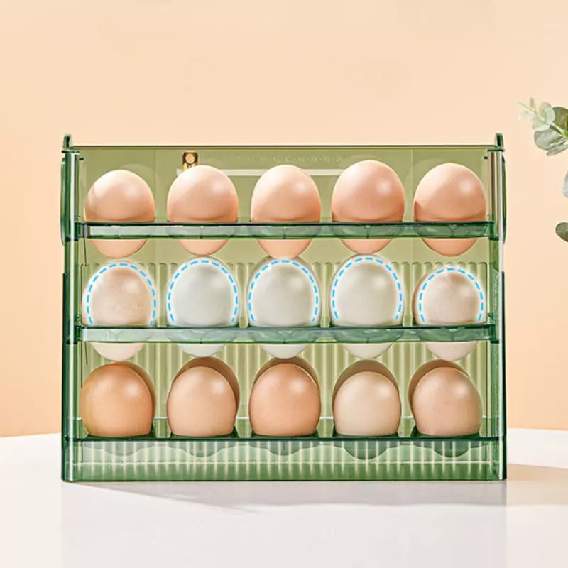 34-Slot Egg Holder Refrigerator Organizer