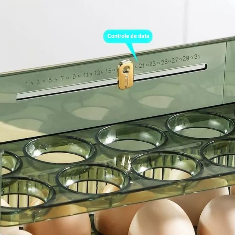 34-Slot Egg Holder Refrigerator Organizer