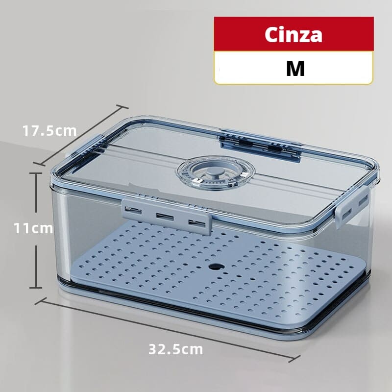 Refrigerator Organizer with Lid and Date Marker