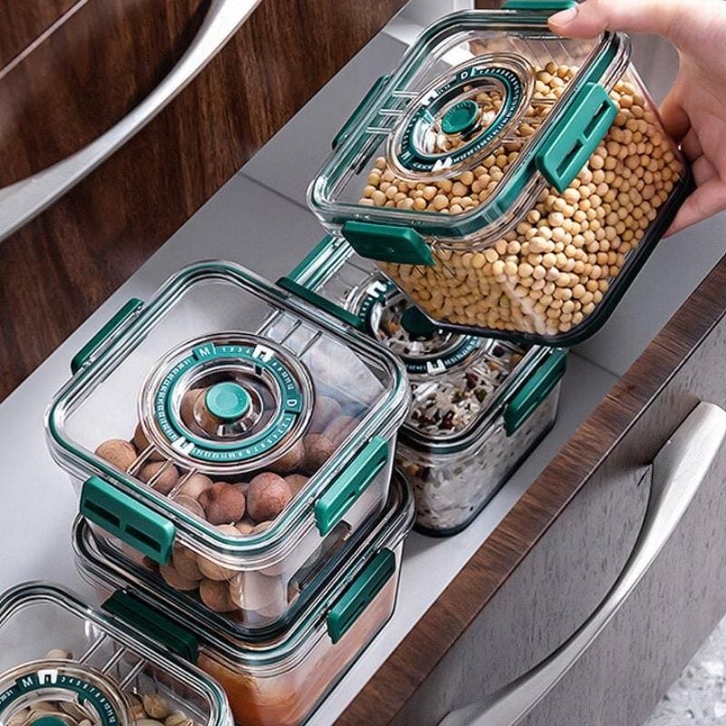 Refrigerator Organizer with Lid and Date Marker