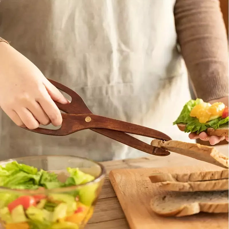 Multi-purpose Bamboo Salad Tongs