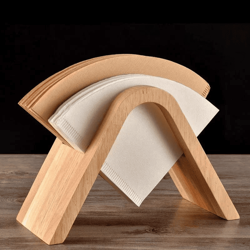 Wooden Coffee Filter Holder Paper Filter Support