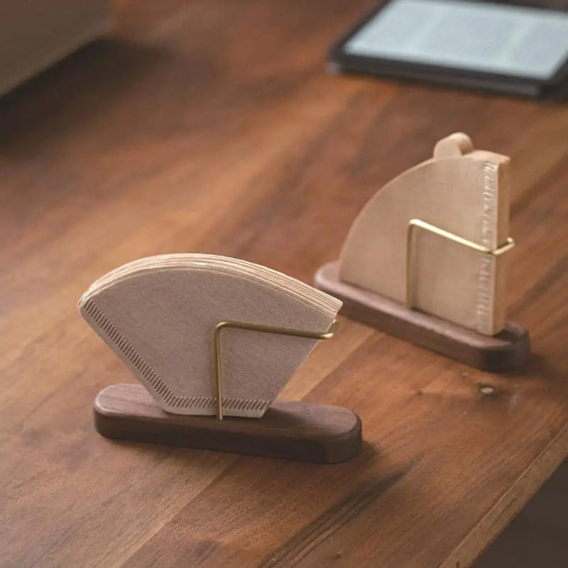 Wooden Coffee Filter Holder Paper Filter Support