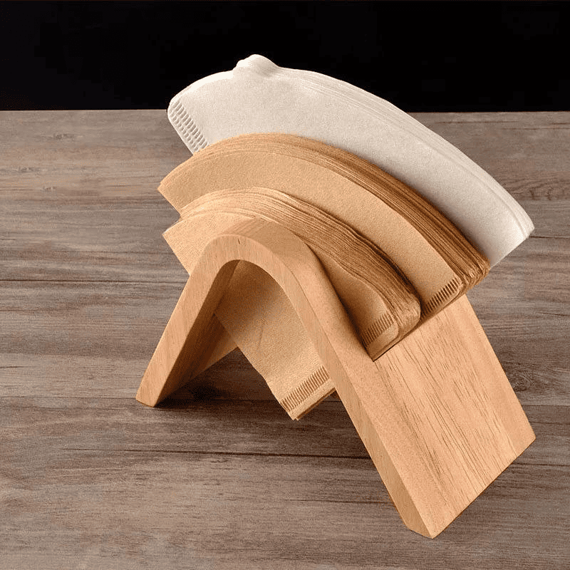 Wooden Coffee Filter Holder Paper Filter Support