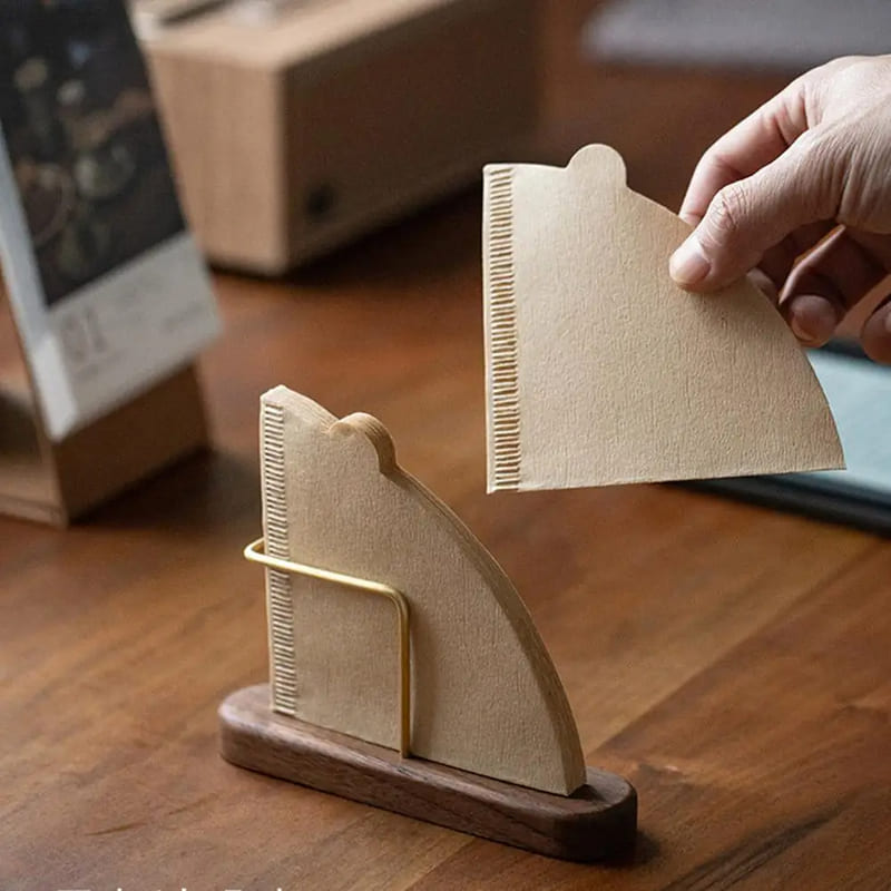 Wooden Coffee Filter Holder Paper Filter Support