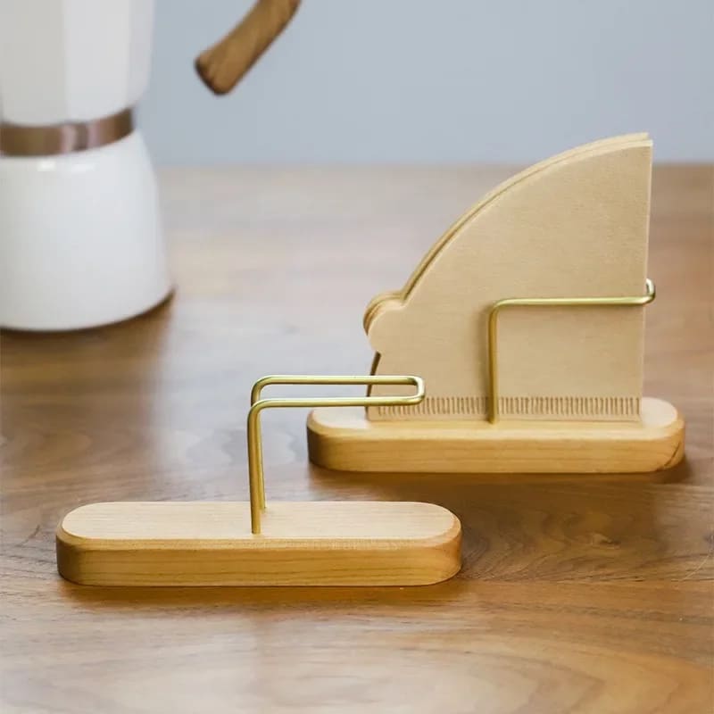 Wooden Coffee Filter Holder Paper Filter Support