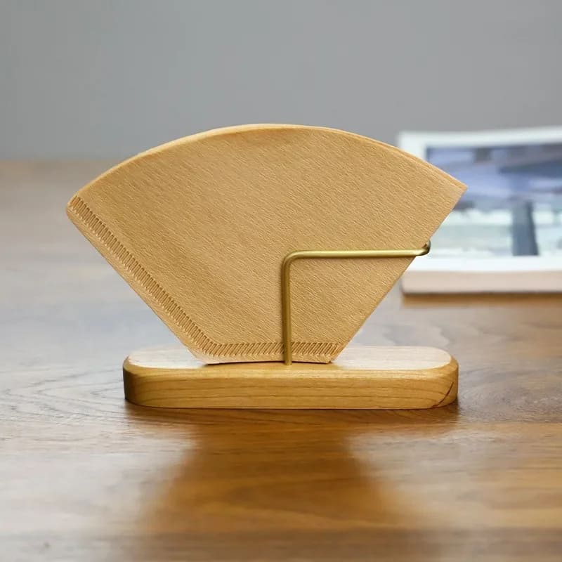 Wooden Coffee Filter Holder Paper Filter Support