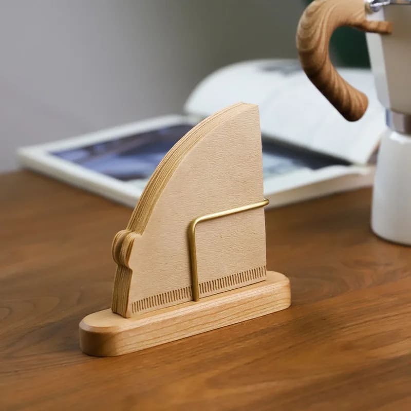 Wooden Coffee Filter Holder Paper Filter Support
