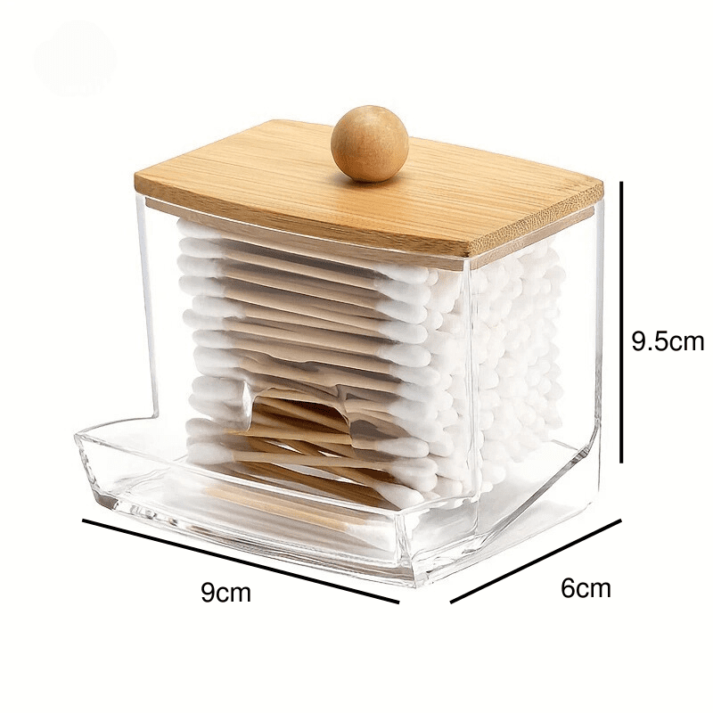 Acrylic Cotton and Cotton Swab Organizer Kit