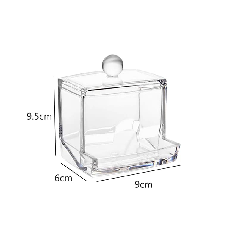 Acrylic Cotton and Cotton Swab Organizer Kit