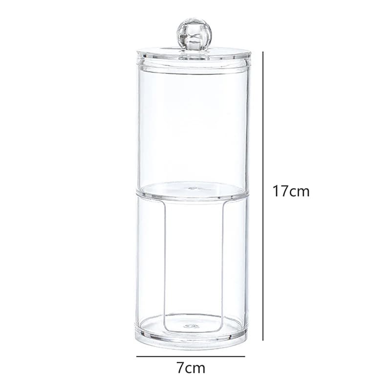 Acrylic Cotton and Cotton Swab Organizer Kit