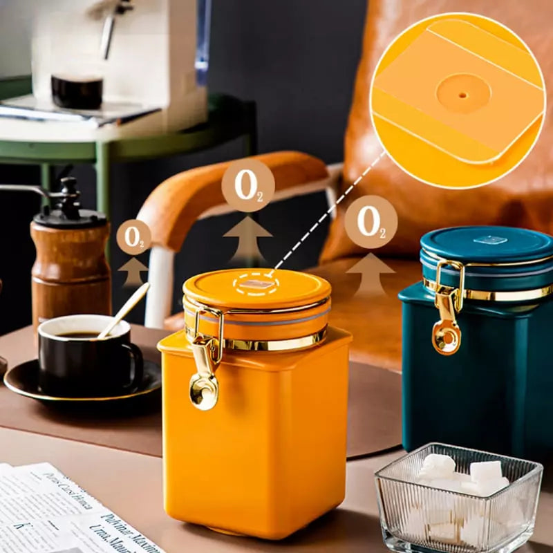 Polihousi Food Container with Airtight Lid for Coffee