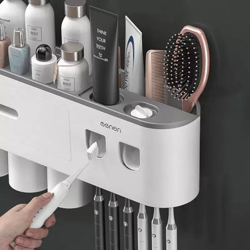 Toothbrush Holder Dispenser with Drawer and Cups