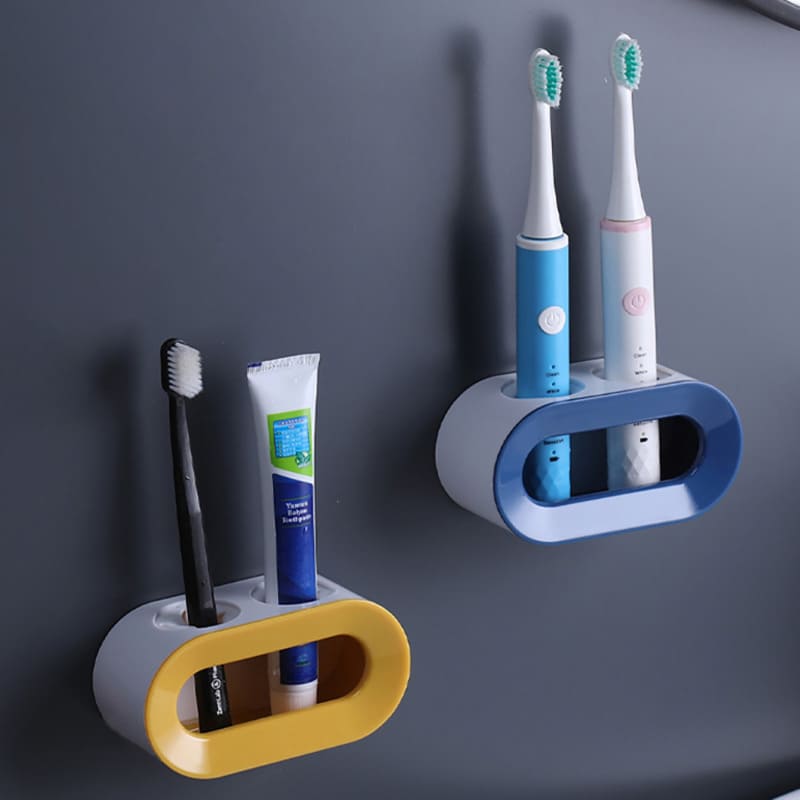 Wall Mount Toothbrush and Toothpaste Holder Organizer
