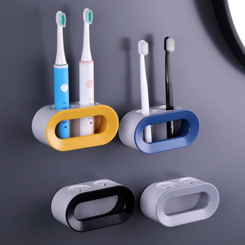 Wall Mount Toothbrush and Toothpaste Holder Organizer