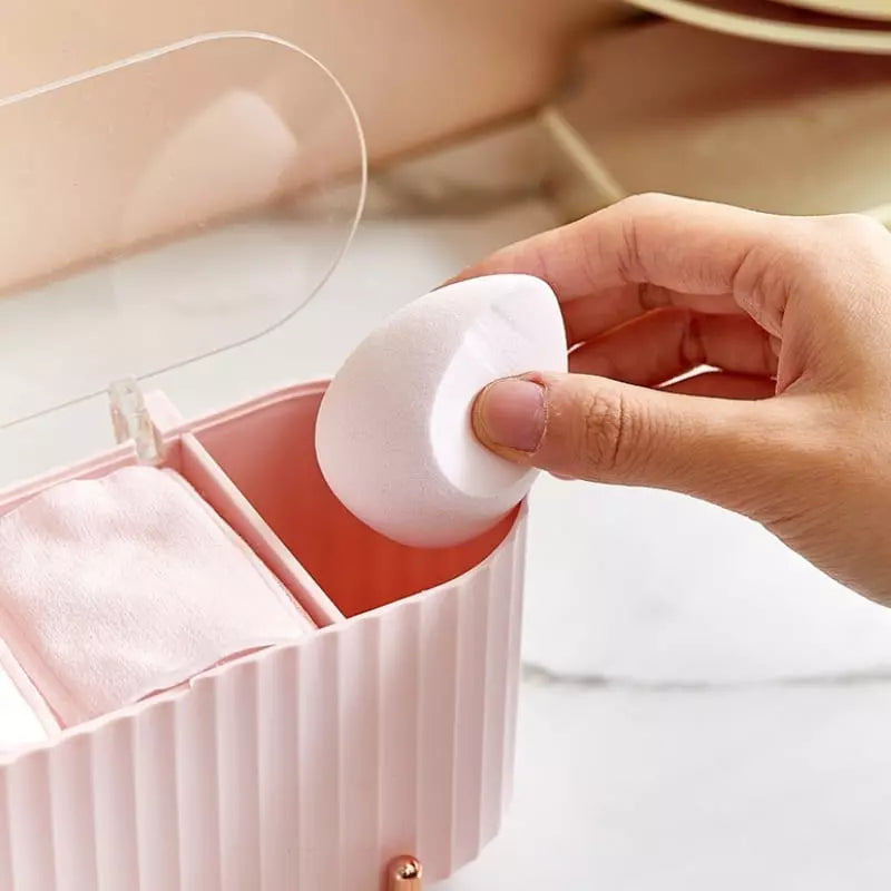 Luxury Makeup Sponge and Cotton Decorative Holder