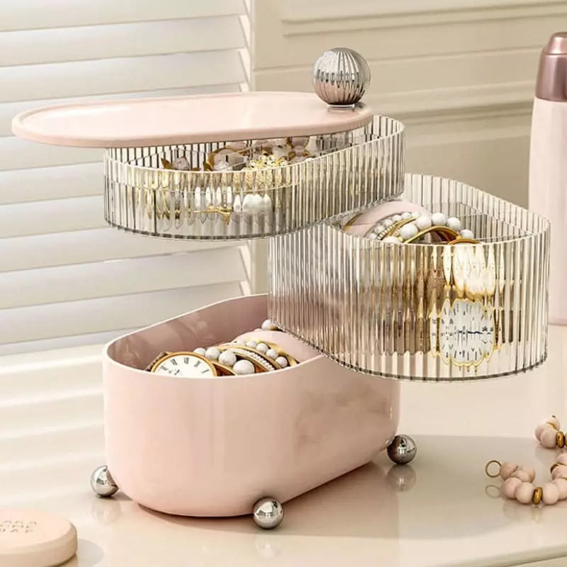 Acrylic Jewelry Box and Organizer with Dividers
