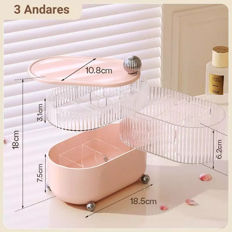 Acrylic Jewelry Box and Organizer with Dividers