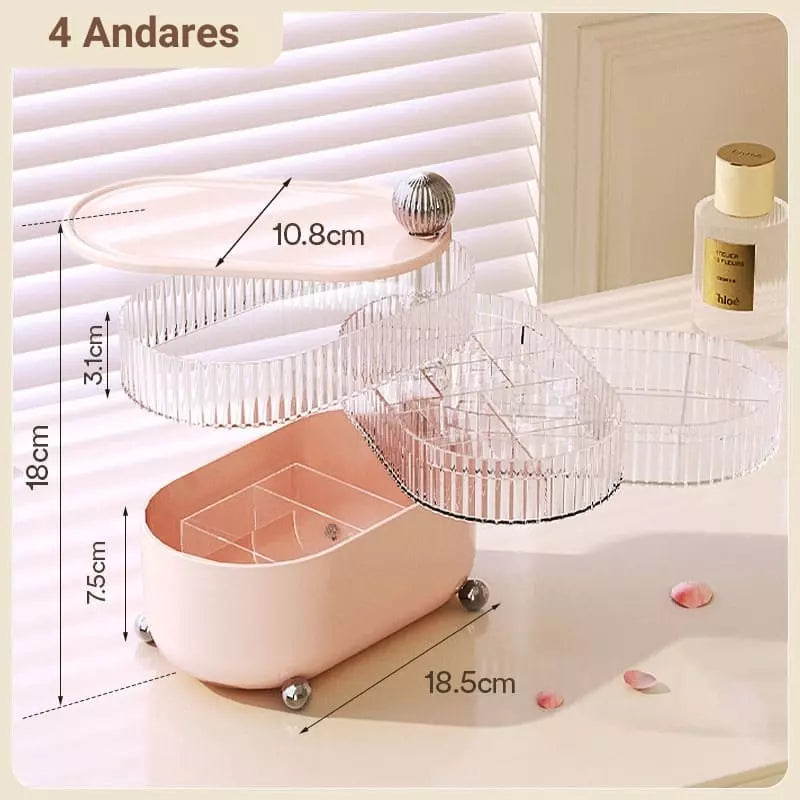 Acrylic Jewelry Box and Organizer with Dividers