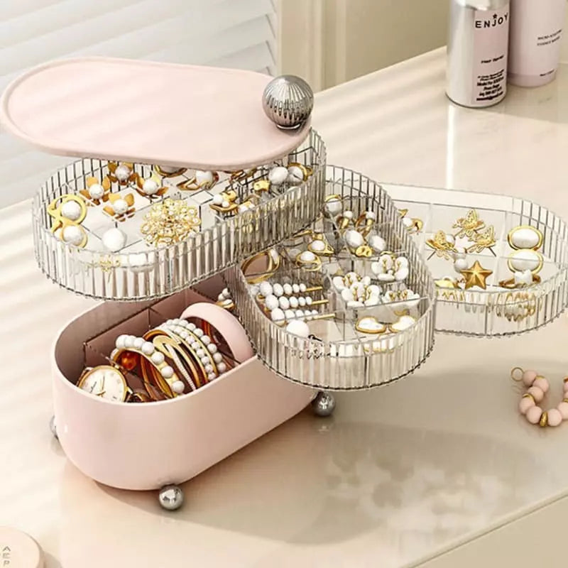 Acrylic Jewelry Box and Organizer with Dividers