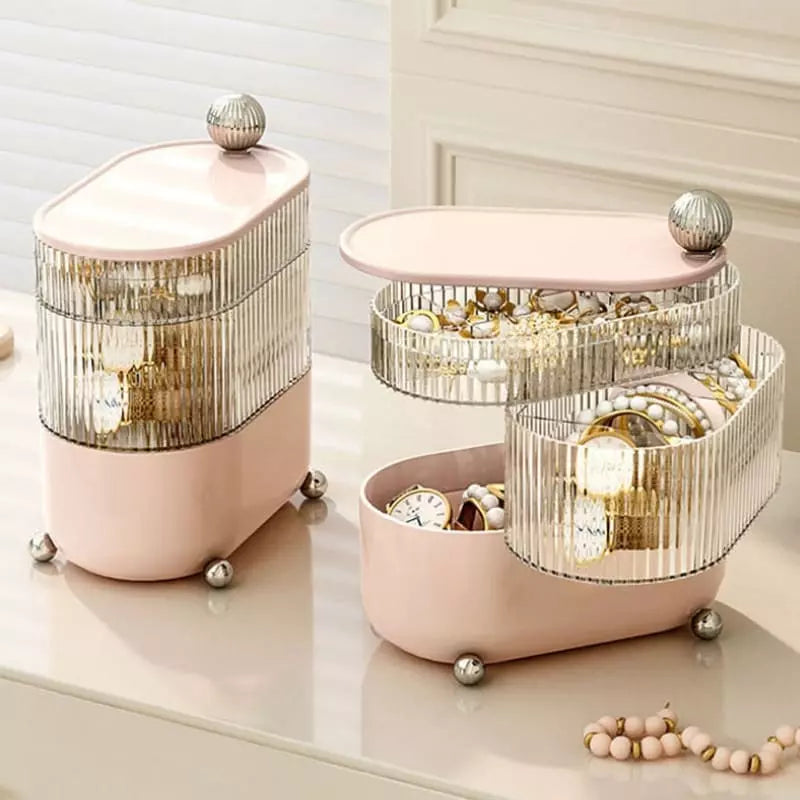 Acrylic Jewelry Box and Organizer with Dividers