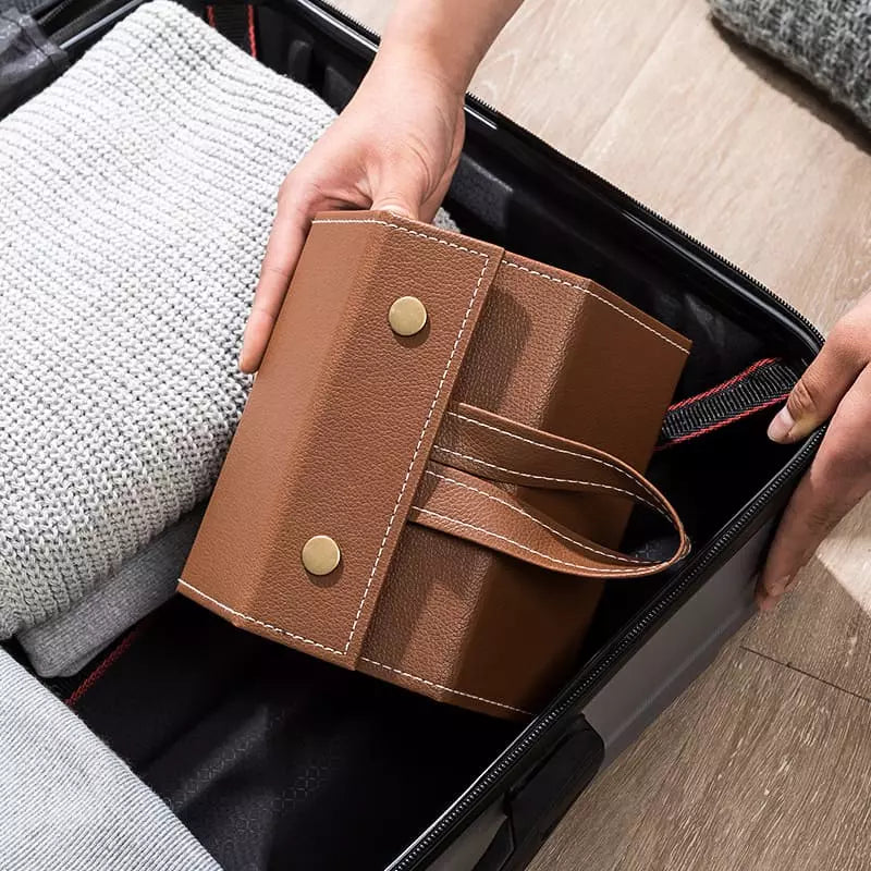 Glasses Case and Organizer with 6 Compartments