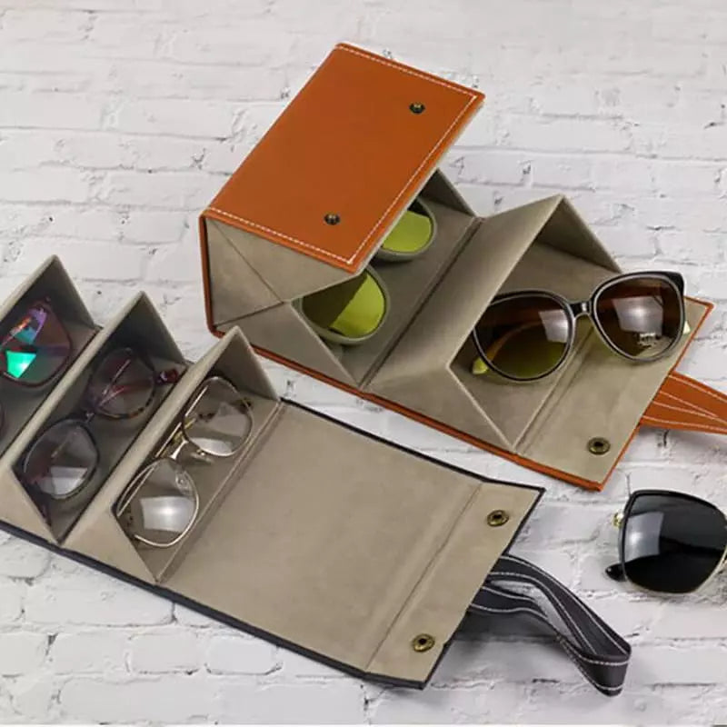 Glasses Case and Organizer with 6 Compartments