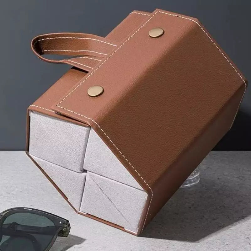 Glasses Case and Organizer with 6 Compartments