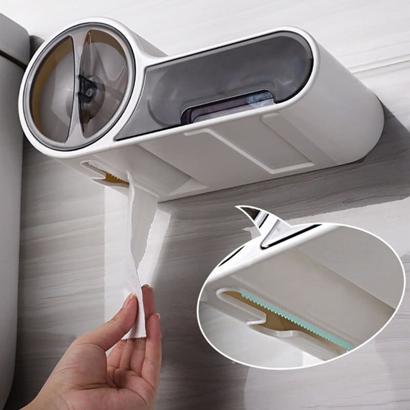 Toilet Paper Holder with Drawer