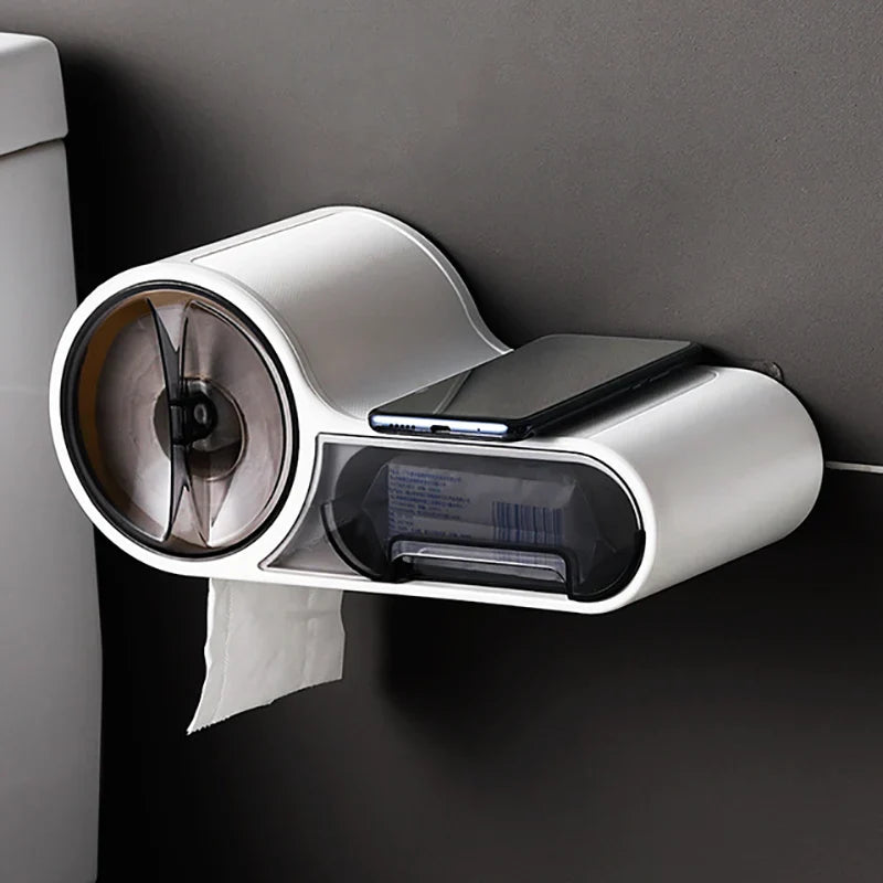 Toilet Paper Holder with Drawer