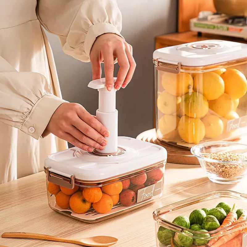 Hermetic Jar with Lid and Vacuum Sealer