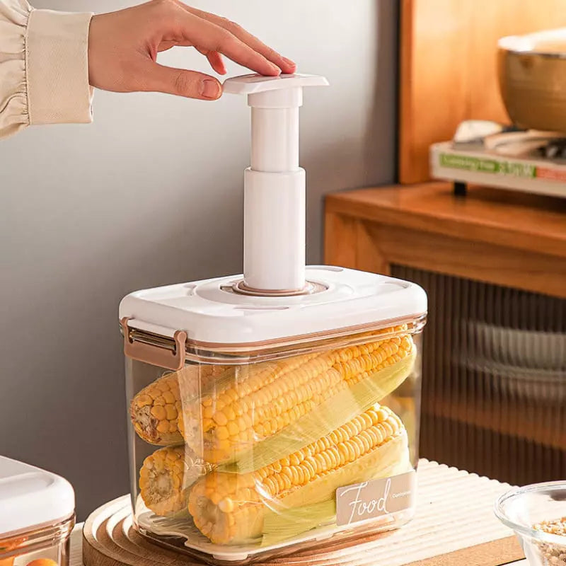 Hermetic Jar with Lid and Vacuum Sealer
