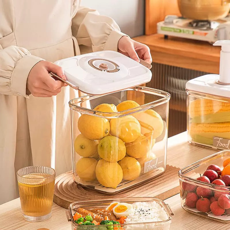 Hermetic Jar with Lid and Vacuum Sealer