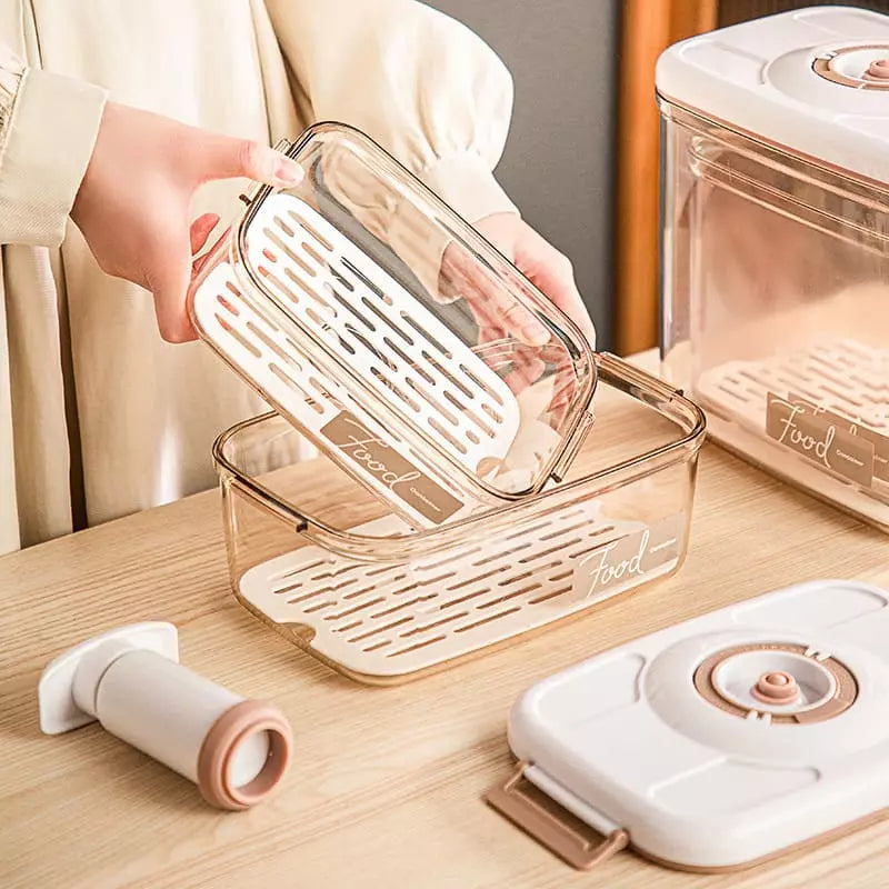 Hermetic Jar with Lid and Vacuum Sealer