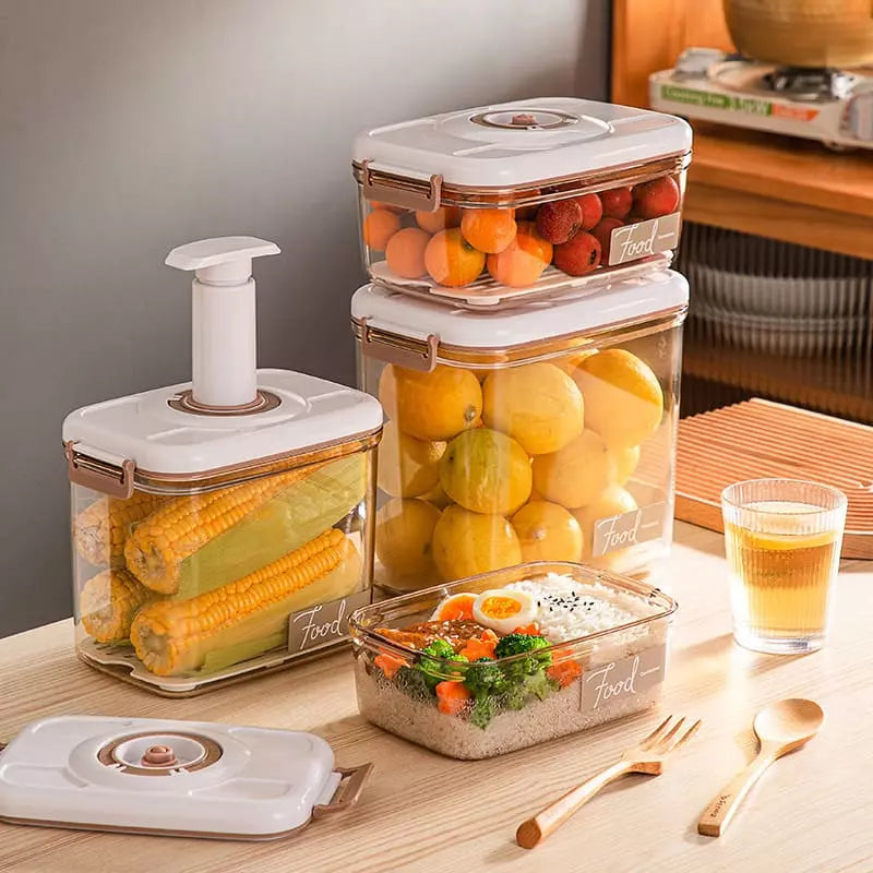 Hermetic Jar with Lid and Vacuum Sealer