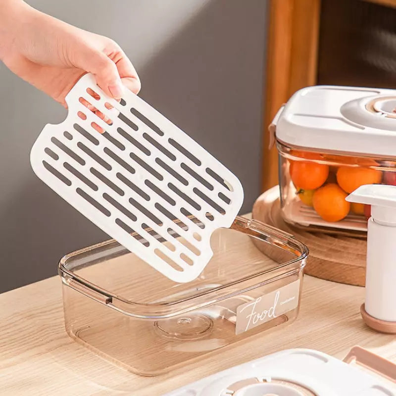 Hermetic Jar with Lid and Vacuum Sealer