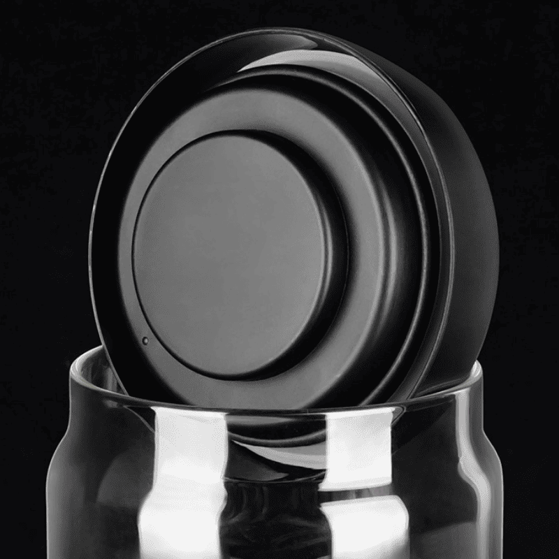 Glass Jar with Airtight Vacuum-Insulated Lid