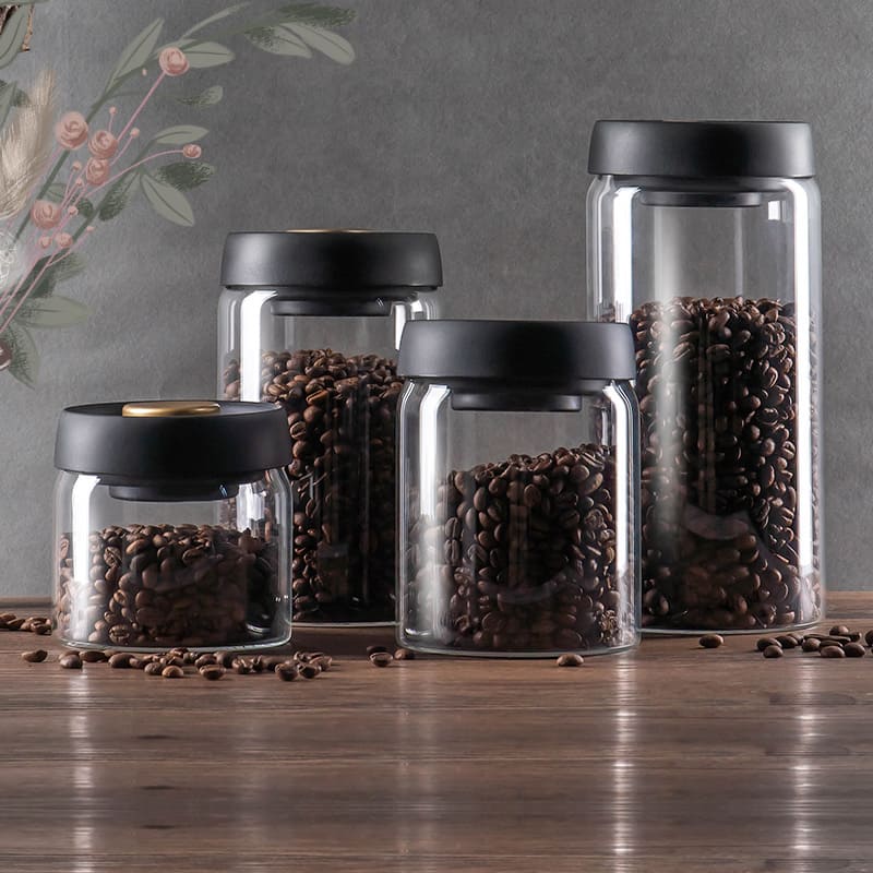 Glass Jar with Airtight Vacuum-Insulated Lid