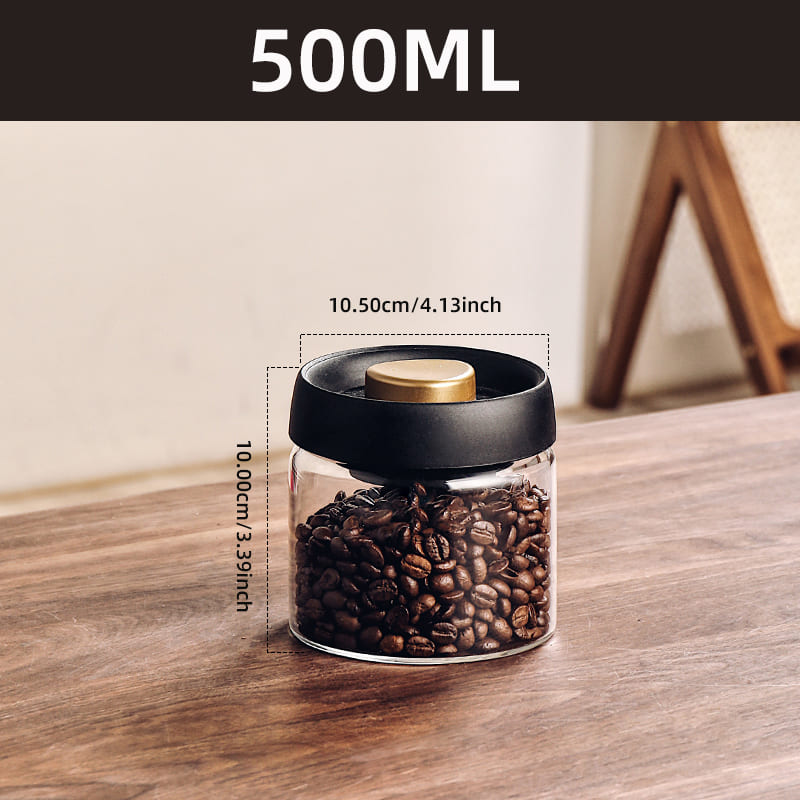 Glass Jar with Airtight Vacuum-Insulated Lid