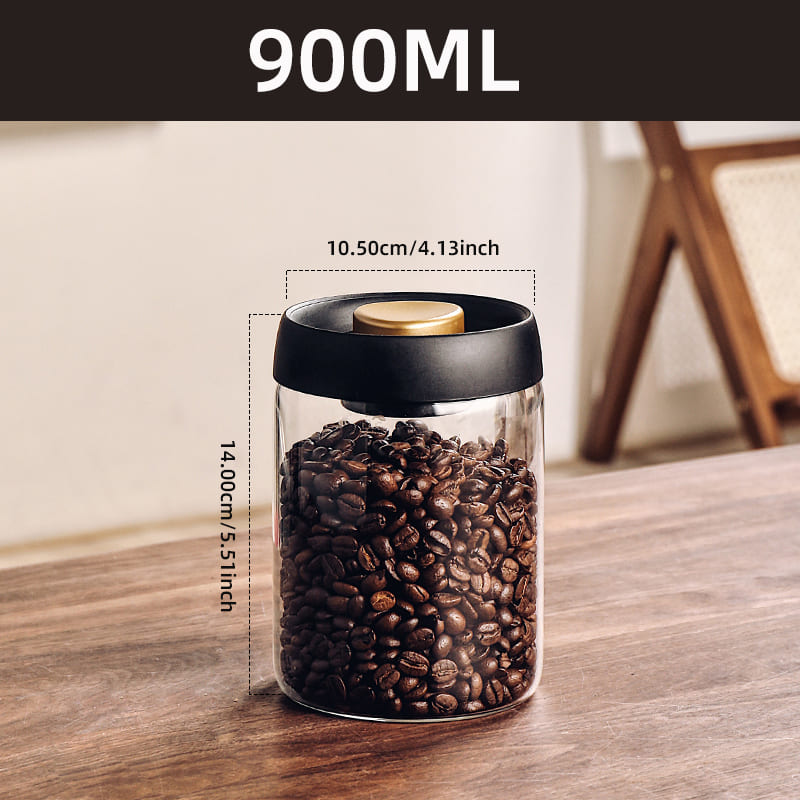 Glass Jar with Airtight Vacuum-Insulated Lid