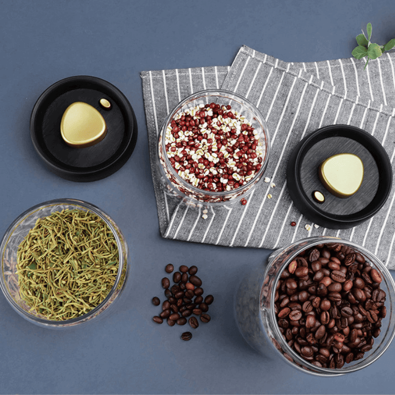 Glass Jar with Airtight Vacuum-Insulated Lid
